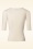 Collectif Clothing - 50s Chrissie Knitted Top in Ivory 2