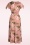 Vixen - Tropical Flowers Midi Dress in Pink 2