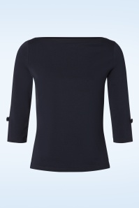 Banned Retro - 50s Oonagh Top in Navy
