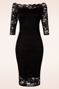 Vintage Chic for Topvintage - 50s Vera Lace Pencil Dress in Black