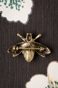 Lovely - Crystal Bug Brooch Années 30 en Doré 2