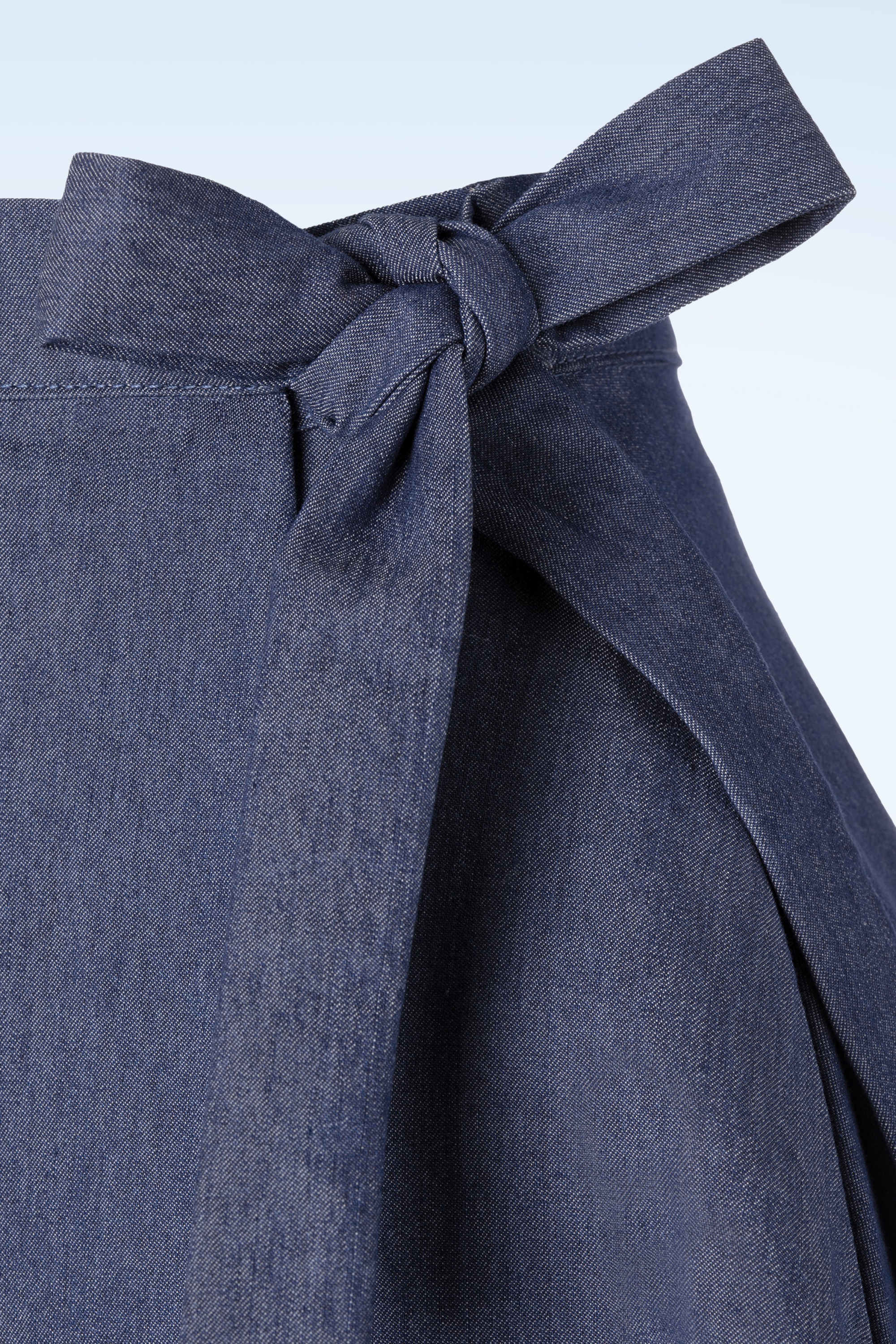 Banned Retro - Sweet Sail Wrap swingrok in denimblauw 3