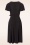Vintage Chic for Topvintage - 40s Irene Cross Over Swing Dress in Black 4