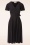 Vintage Chic for Topvintage - Irene Cross Over Swing Dress Années 40 en Noir 