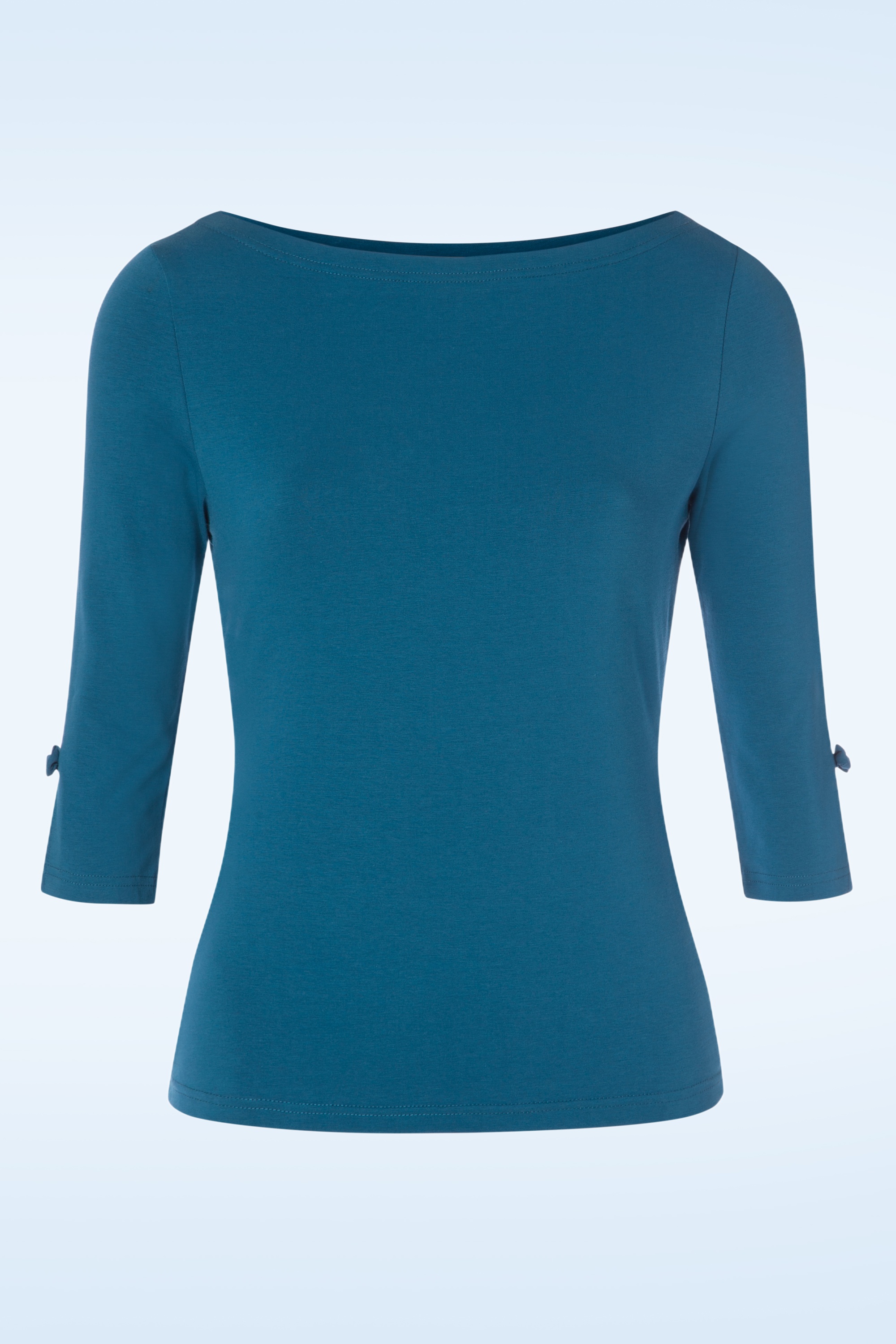 Banned Retro - Oonagh Top in donker teal blauw