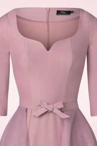 Vintage Diva  - The Patrizia Pencil Dress in Blush Pink 6