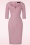Vintage Diva  - The Patrizia Pencil Dress in Blush Pink 4