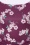 Vintage Chic for Topvintage - Darla floral pencil jurk in druivenrood 3