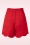 Banned Retro - 50s Ahoy Scallop Shorts in Red 4