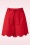 Banned Retro - Ahoy Scallop Shorts in Rot