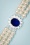 Lovely - Lady Diana Perlen Halskette in Saphir Blau 2