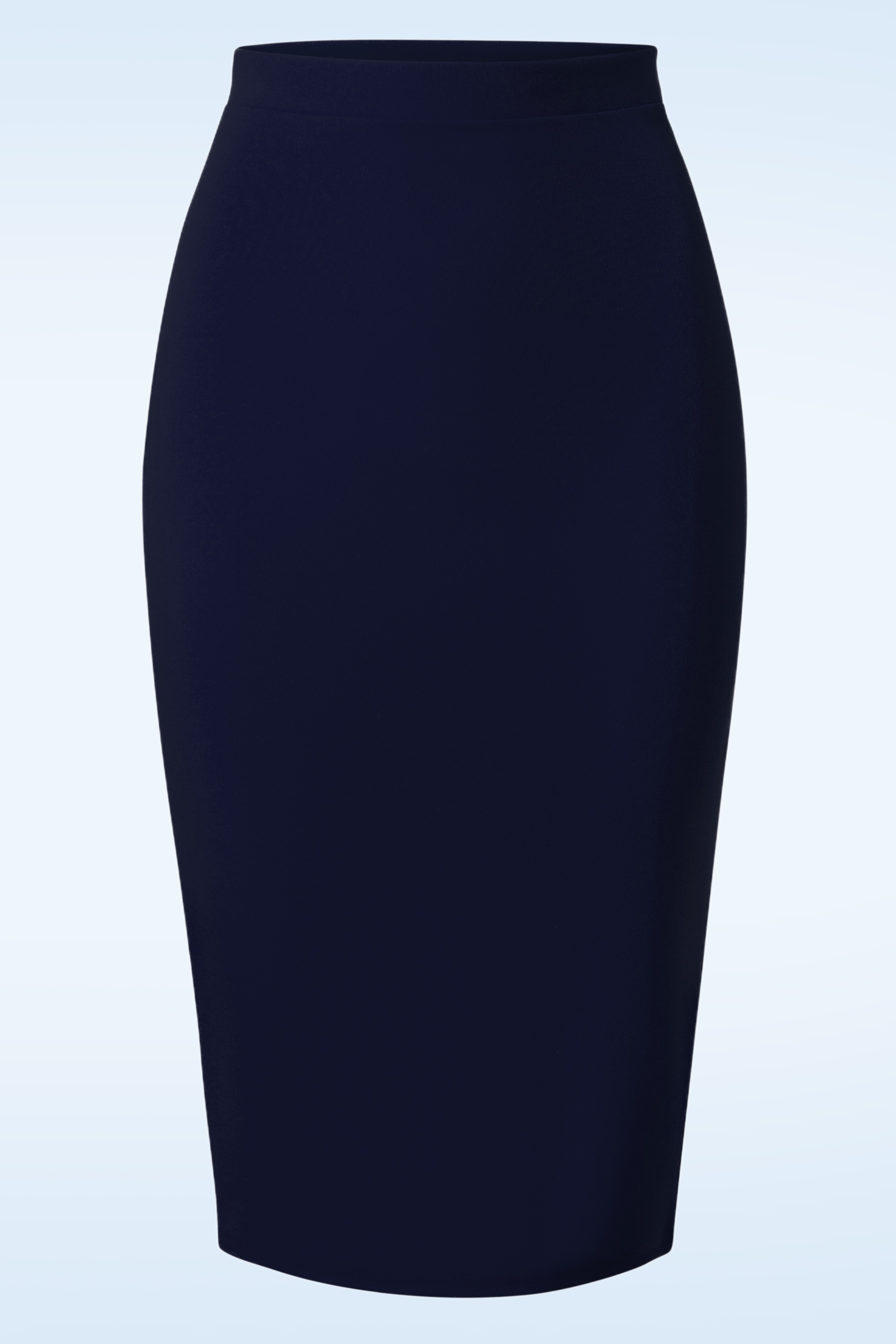 Vintage Chic for Topvintage - Bella midi-rok in marineblauw 2