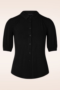King Louie - Carina Ecovero lichte blouse in zwart 2