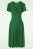 Vintage Chic for Topvintage - 40s Irene Cross Over Swing Dress in Green 2