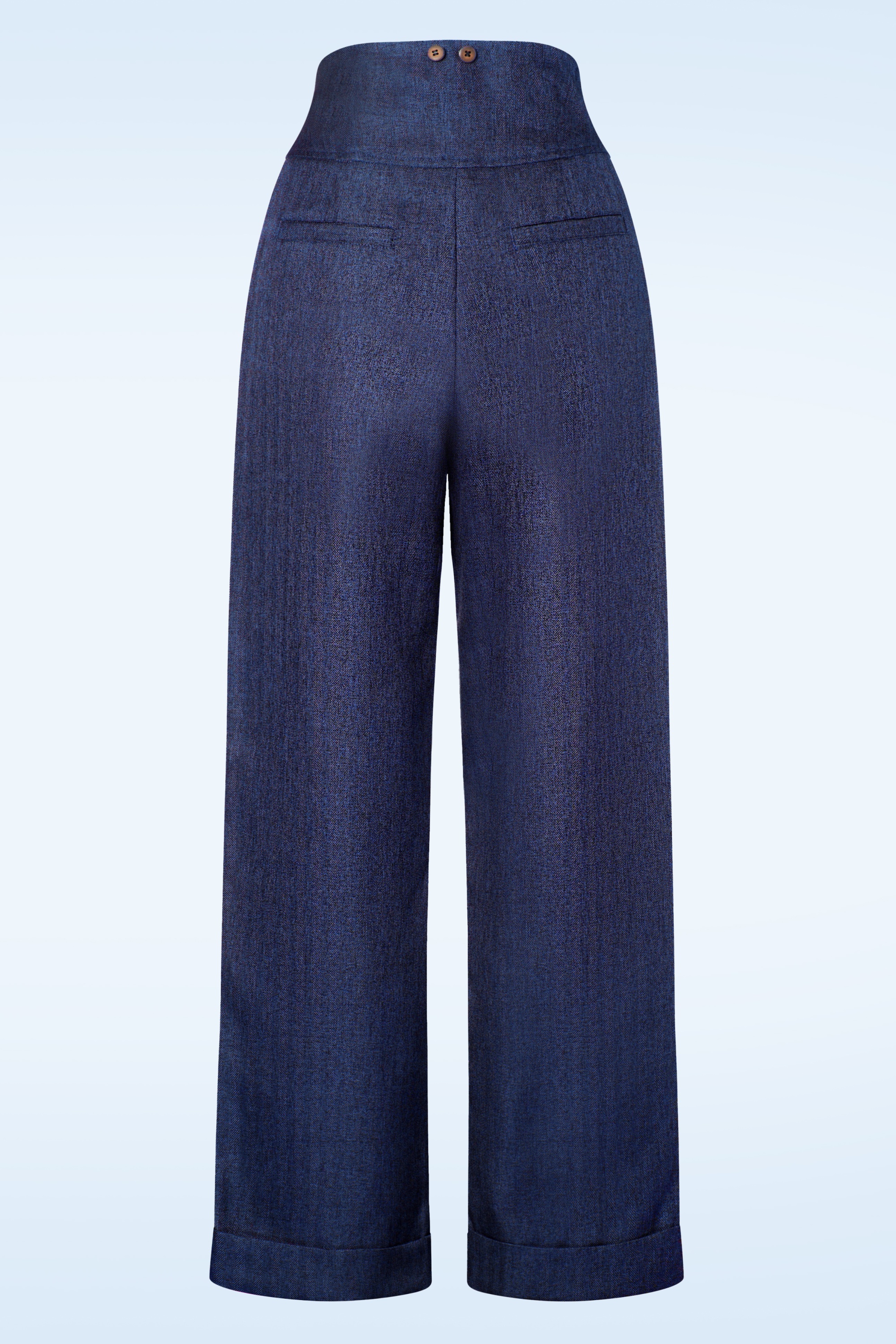 Banned Retro - Sassy broek in blauw 3