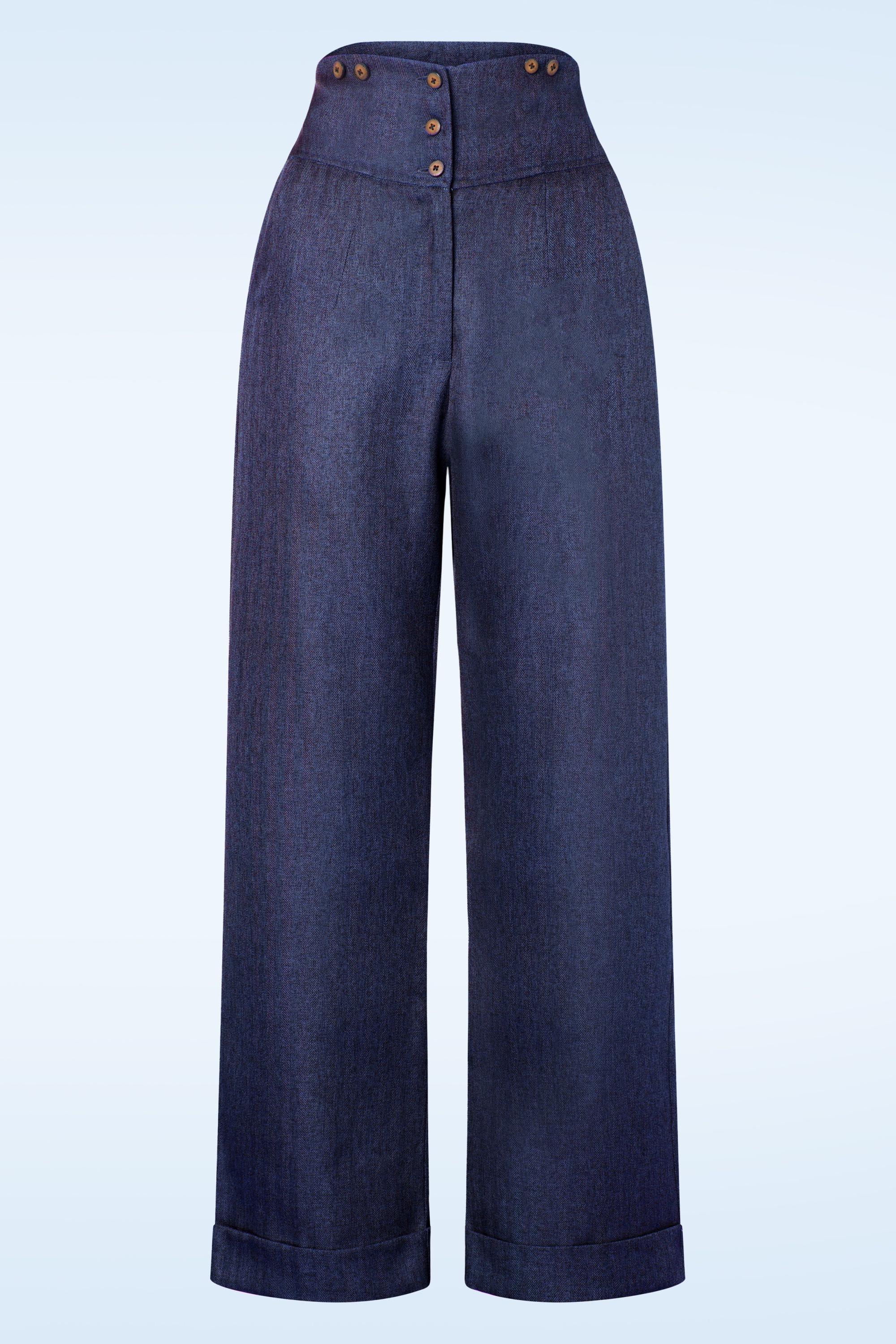 Banned Retro - Sassy broek in blauw