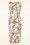 Hearts & Roses - Maci bloemen pencil jurk in wit  2