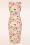 Hearts & Roses - Selene Flower Pencil Dress in Salmon Pink 5
