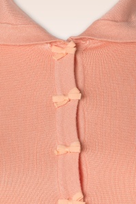 Banned Retro - April Short Sleeve Cardigan in Peach 3