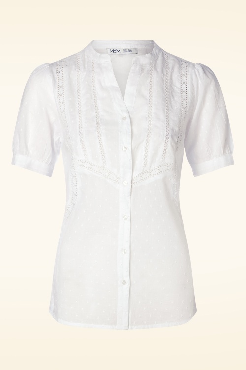 Md'M - Kennedy Blouse in White