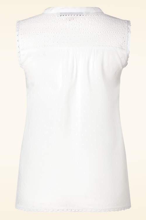 Md'M - Paola Blouse in White 2