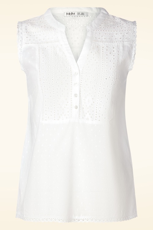 Md'M - Paola Blouse in White