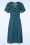 Vintage Chic for Topvintage - 60s Tropical Multi Strap Maxi Dress in Aqua