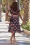 Miss Candyfloss - Conchita Lee Floral Swing Kleid in Marineblau  3