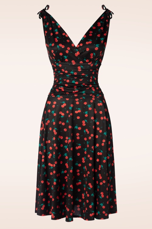 Vintage Chic for Topvintage - Grecian Pin Dots Kleid in Hellblau