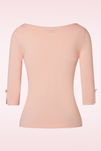 Banned Retro - 50s Oonagh Top in Powder Pink 2