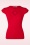 Banned Retro - 50s Be Free Jersey Top in Red