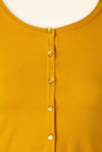 Mak Sweater - 50s Nyla Cropped Cardigan in Honey 3