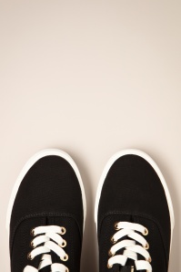 Tamaris - Chloe Canvas Sneakers in Black  2