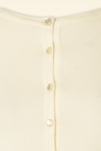 Mak Sweater - 50s Nyla Cropped Cardigan in Ivory 3