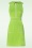Vixen - Zip Front Collared Sleeveless jurk in groen