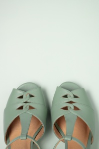 Chelsea Crew - Catherina T-strap Pumps in Mint 2