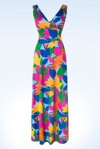 Vintage Chic for Topvintage - Deveny Abstract Maxi Dress in Multi