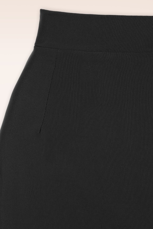Vintage Chic for Topvintage - Edith A-Line Skirt in Black  3