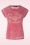 Queen Kerosin - Snake Girl T-Shirt  Années 50 en Vert Lac
