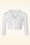 Mak Sweater - Shela Cropped Cardigan Années 50 en Ivoire
