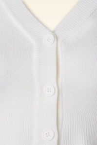 Mak Sweater - 50s Shela Cropped Cardigan in Ivory 3
