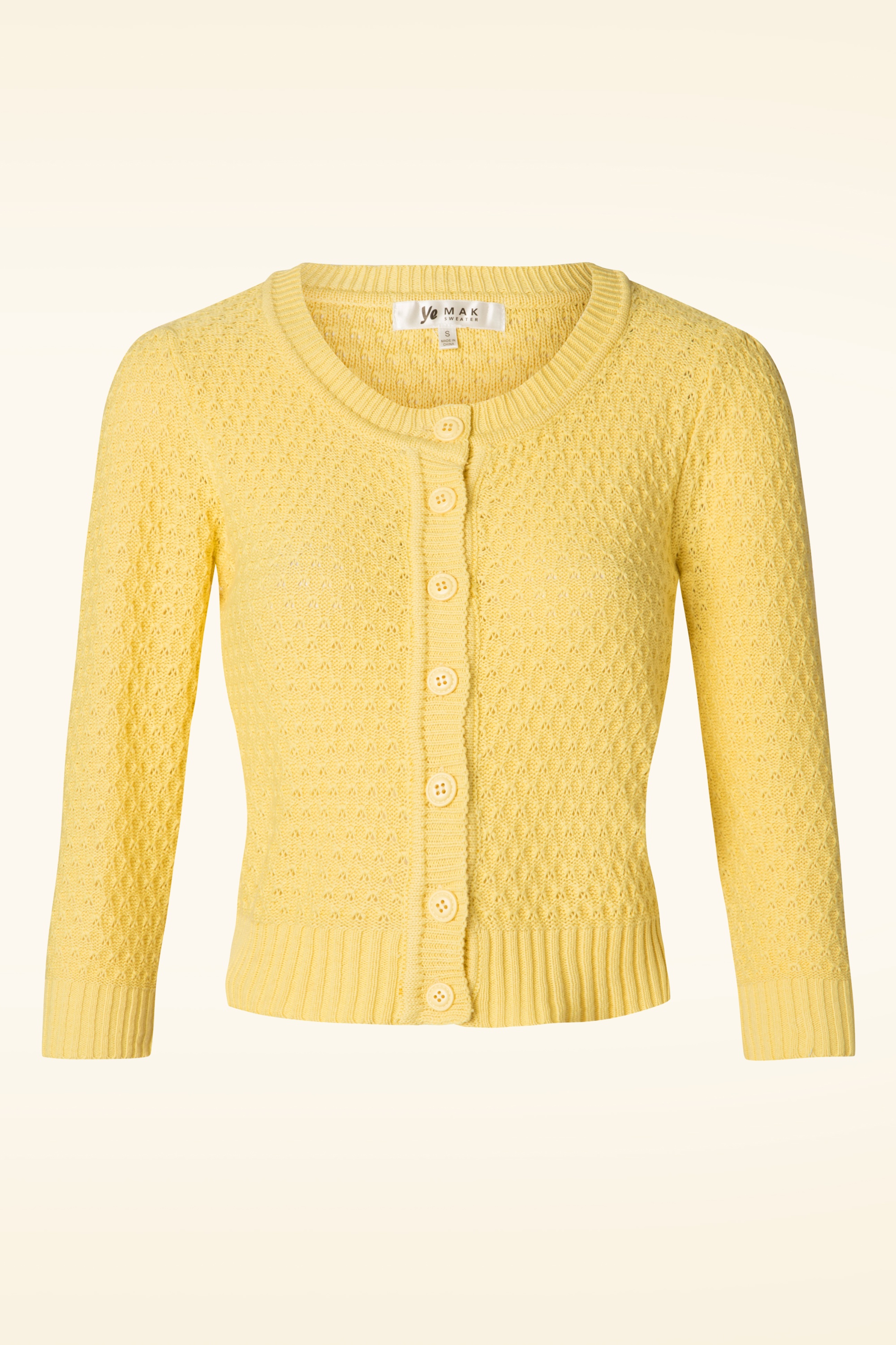 Mak Sweater - Jennie vest in babygeel