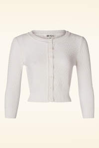 Mak Sweater - 50s Jennie Cardigan in Ivory