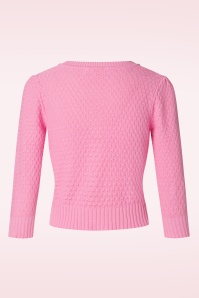 Mak Sweater - 50s Jennie Cardigan in Light Pink 4