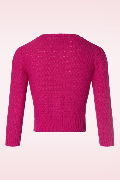 Mak Sweater - Jennie vest in magenta 2
