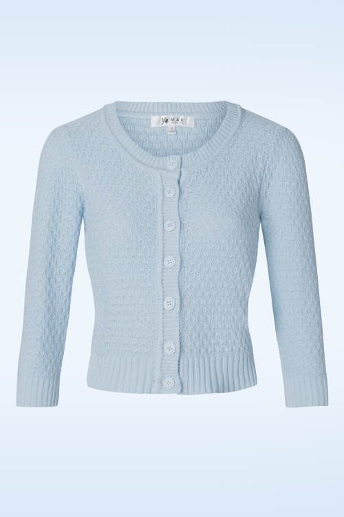 Mak Sweater - 50s Jennie Cardigan in Light Blue