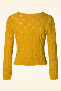 Mak Sweater - 60s Claudia Cardigan in Honey 2