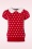 Mak Sweater - Kristen Polkadot Pullover in Rot und Elfenbein