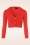 Mak Sweater - Shela cropped vest in bordeauxrood