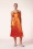 Minueto - Bella Midi Dress in Orange 3